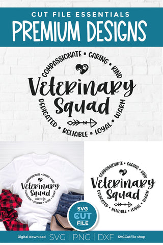 Veterinary squad svg for Cricut or Silhouette SVG SVG Cut File 