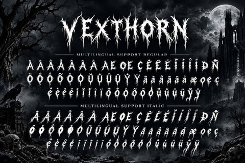 Vexthorn Font Prasetya Letter 