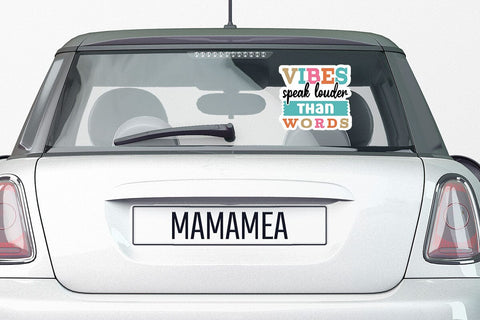 Vibes speak louder than words SVG Angelina750 