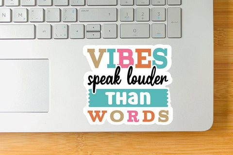 Vibes speak louder than words SVG Angelina750 