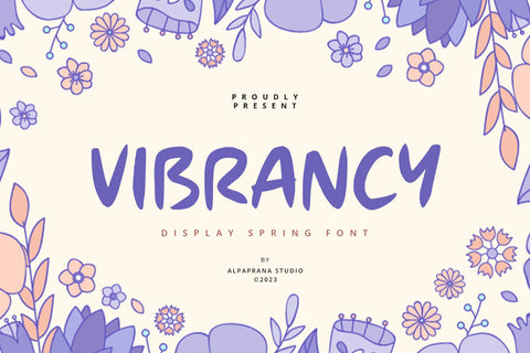 Vibrancy - Display Font Font Alpaprana Studio 