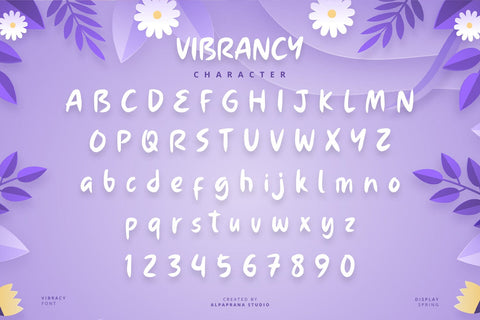 Vibrancy - Display Font Font Alpaprana Studio 