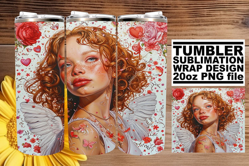 Vibrant 20oz Tumbler Sublimation Artwork Sublimation afrosvg 