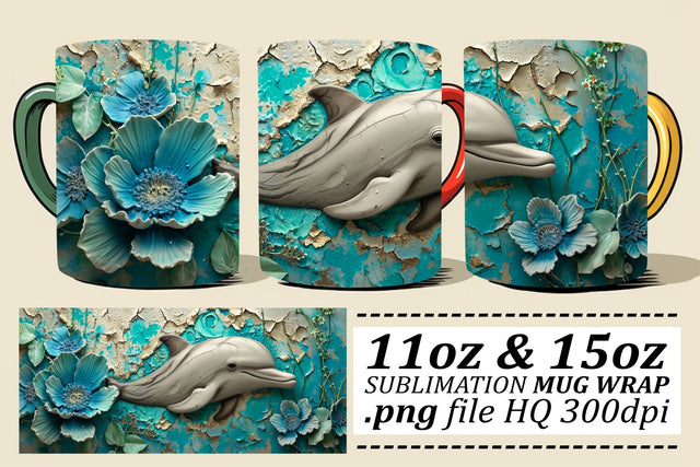 Vibrant 3D Animal Art on Sublimation Mugs Sublimation afrosvg 