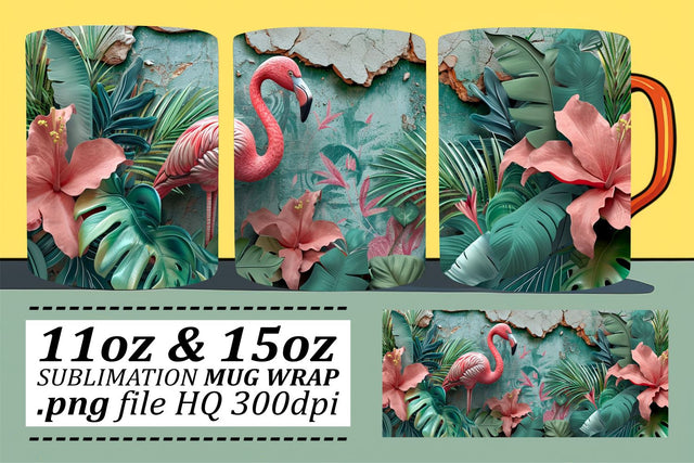 Vibrant 3D Animal Art on Sublimation Mugs Sublimation afrosvg 