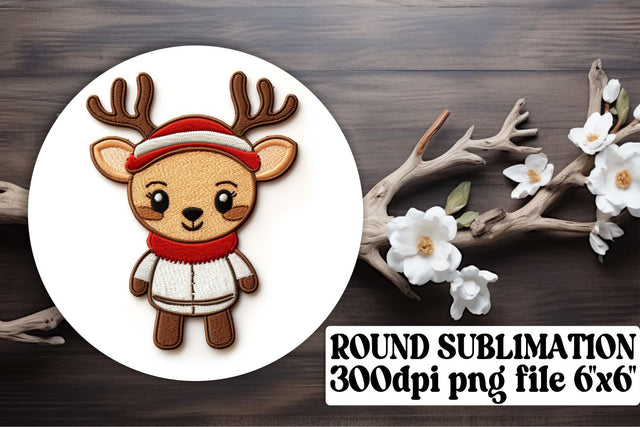 Vibrant 3D Embroidered Christmas Keychain Coaster Designs Sublimation afrosvg 