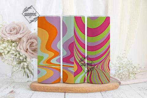 Vibrant Abstract Tumbler Wrap PNG Sublimation sassyprint 