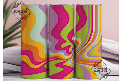 Vibrant Abstract Tumbler Wrap PNG Sublimation sassyprint 