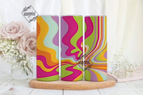 Vibrant Abstract Tumbler Wrap PNG Sublimation sassyprint 