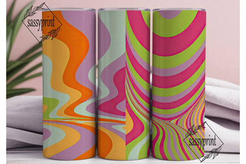 Vibrant Abstract Tumbler Wrap PNG Sublimation sassyprint 