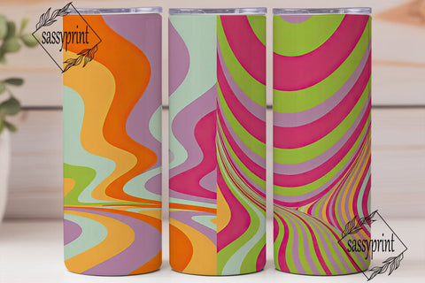 Vibrant Abstract Tumbler Wrap PNG Sublimation sassyprint 