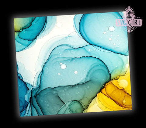 Vibrant Alcohol Ink Marble Tumbler Wrap, Alcohol Ink Tumbler, Marble Tumbler, 20oz Tumbler Design, Colorful Drinkware, Unique Sublimation Design, Abstract Marble Tumbler, Vibrant Ink Art Sublimation SvggirlplusArt 
