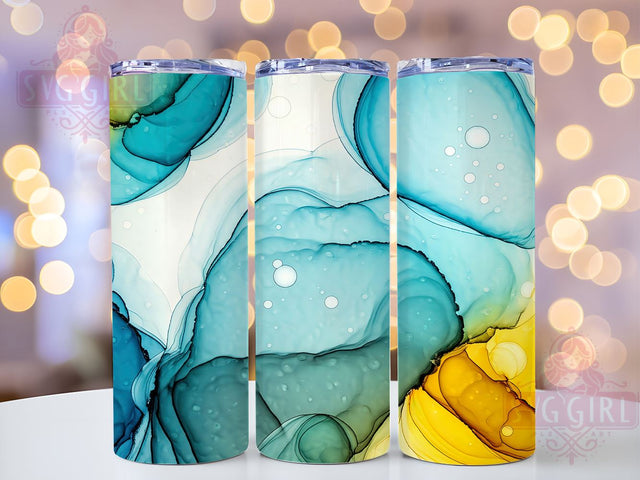 Vibrant Alcohol Ink Marble Tumbler Wrap, Alcohol Ink Tumbler, Marble Tumbler, 20oz Tumbler Design, Colorful Drinkware, Unique Sublimation Design, Abstract Marble Tumbler, Vibrant Ink Art Sublimation SvggirlplusArt 
