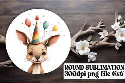 Vibrant Animal Celebration Circle Set Sublimation afrosvg 