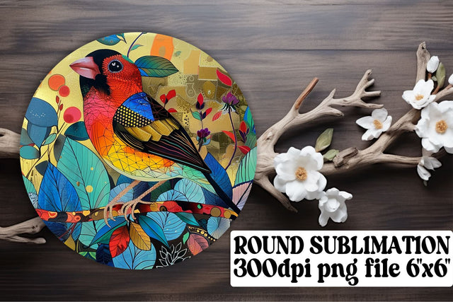 Vibrant Bird Sublimation Ornaments & Accessories Sublimation afrosvg 