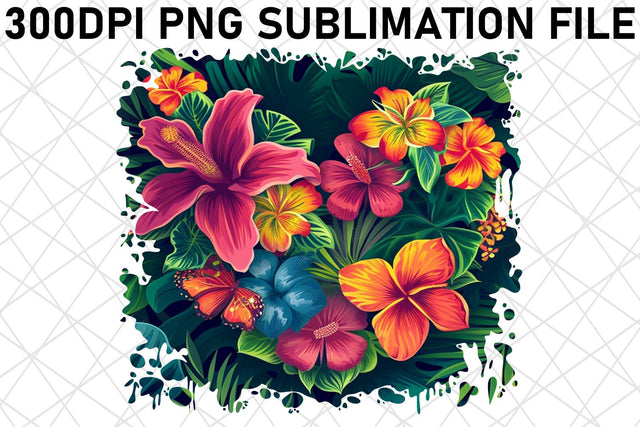 Vibrant Bloom Sublimation PNG Sublimation afrosvg 