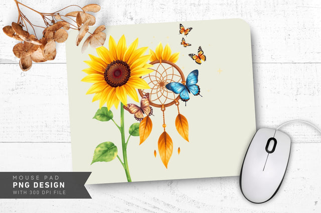 Vibrant Blossoms Mousepad Sublimation Regulrcrative 