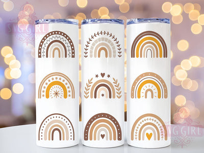 Vibrant Boho Pastel Rainbow Tumbler, Colorful Bohemian Cup, 20Oz Tumbler Wrap, Sublimation Rainbow Design, Hippie Aesthetic Drinkware, Pastel Boho Mug Wrap, Vibrant Boho Tumbler Sublimation SvggirlplusArt 