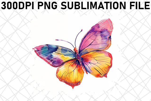 Vibrant Butterfly Sublimation Graphics Sublimation afrosvg 
