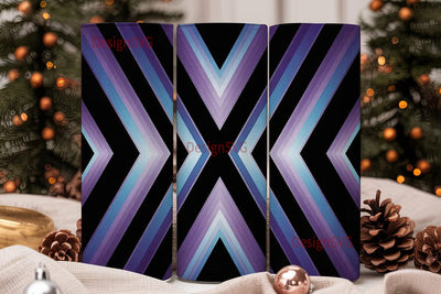 Vibrant Chevron Stripes 20oz Tumbler Sublimation DesignSVG 