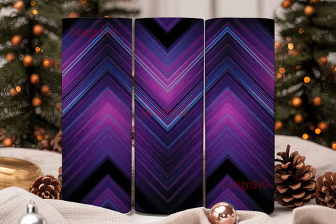 Vibrant Chevron Stripes 20oz Tumbler Sublimation DesignSVG 