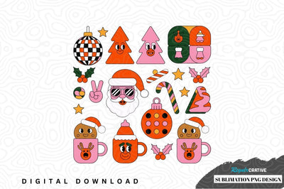 Vibrant christmas sublimation png design Sublimation Regulrcrative 