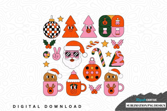 Vibrant christmas sublimation png design Sublimation Regulrcrative 