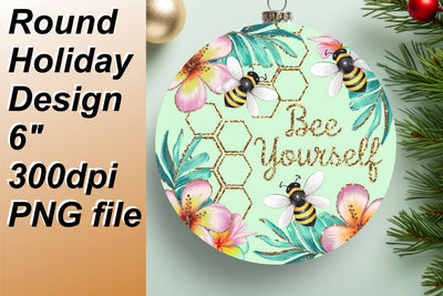Vibrant circle designs for captivating keychains, elevate your craft., Bee Sublimation HoodArtCraft 
