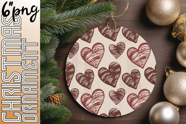 Vibrant circle designs for charming keychain projects, craft with joy., Heart Sublimation HoodArtCraft 