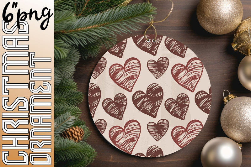 Vibrant circle designs for charming keychain projects, craft with joy., Heart Sublimation HoodArtCraft 