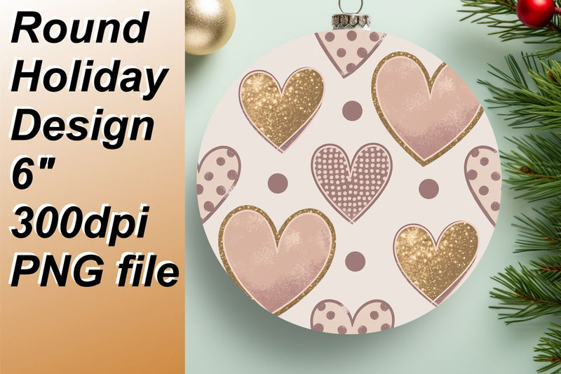 Vibrant circle designs for stunning keychain projects, craft with joy., Heart Sublimation HoodArtCraft 