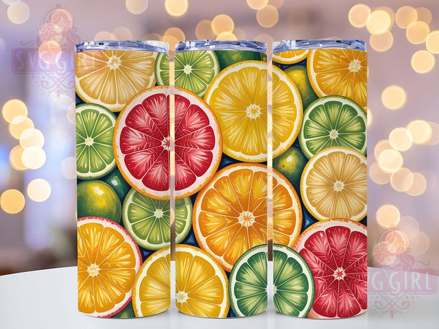 Vibrant Citrus Lemon Tumbler, Fruit Tumbler Design, Lemon 20oz Wrap, Sublimation Design, Summer Gift Idea, Fresh Lemon Wrap, Vibrant Citrus Tumbler Sublimation SvggirlplusArt 