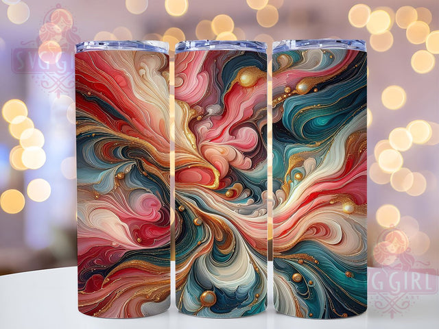 Vibrant Colorful Swirl Tumbler, Colorful Abstract Pattern, Swirl Art Design, 20Oz Sublimation Wrap, Bright Abstract Art, Color Splash Texture, Tumbler Sublimation Sublimation SvggirlplusArt 