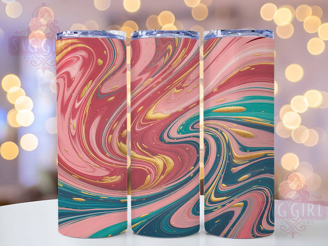 Vibrant Colorful Swirl Tumbler, Colorful Abstract Pattern, Swirl Art Design, 20Oz Sublimation Wrap, Bright Abstract Art, Color Splash Texture, Tumbler Sublimation Sublimation SvggirlplusArt 