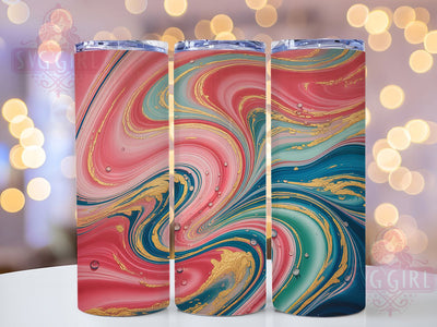 Vibrant Colorful Swirl Tumbler, Colorful Abstract Pattern, Swirl Art Design, 20Oz Sublimation Wrap, Bright Abstract Art, Color Splash Texture, Tumbler Sublimation Sublimation SvggirlplusArt 