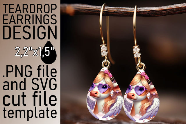 Vibrant colors, stunning sublimation earrings template! , Valentines Sublimation afrosvg 
