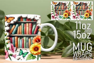Vibrant designs available, transform your mug projects! , Books Sublimation HoodArtCraft 