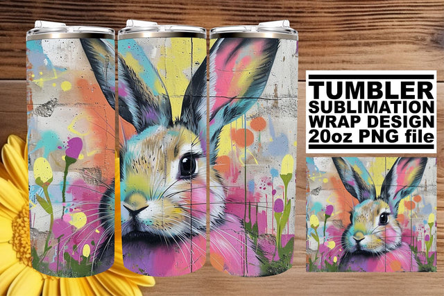 Vibrant Easter Bunny Decor on Cups Sublimation afrosvg 