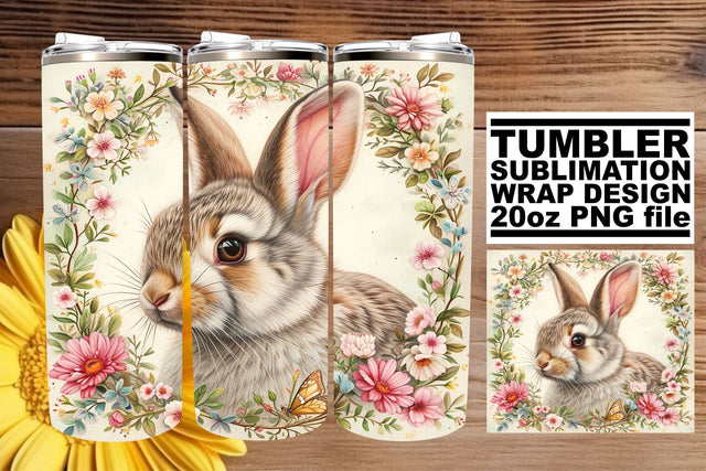 Vibrant Easter Bunny Decor on Tumblers Sublimation afrosvg 