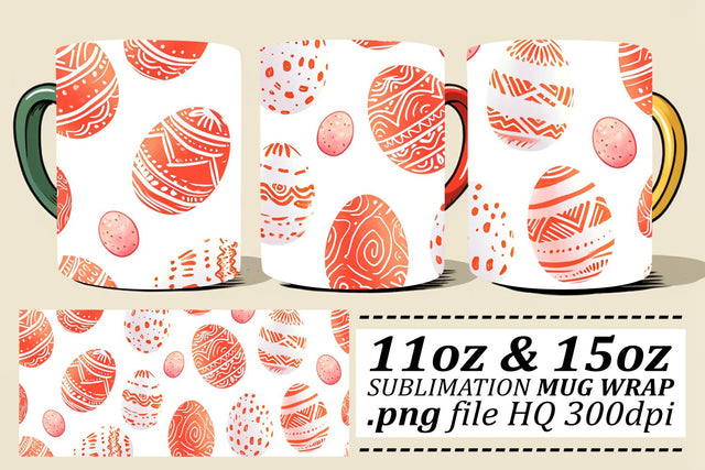 Vibrant Easter Mug Decor | Spring Sublimation 11oz 15oz Sublimation afrosvg 