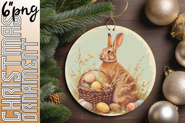 Vibrant Easter Round Ornaments - Sublimation Assortment Sublimation afrosvg 