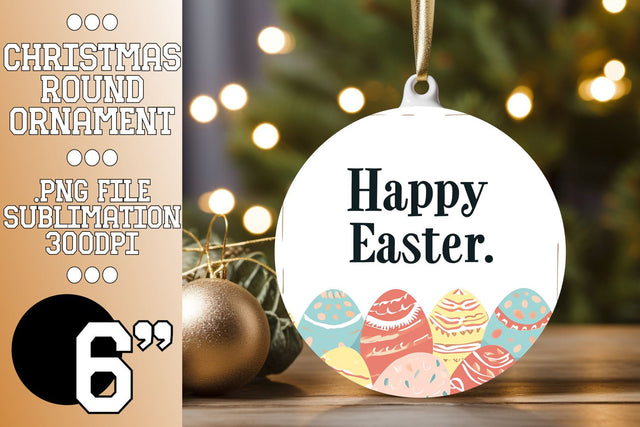 Vibrant Easter Round Ornaments - Sublimation Bundle Sublimation afrosvg 