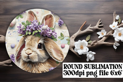 Vibrant Easter Sublimation Trio - Circle, Keychain, Coaster Sublimation afrosvg 