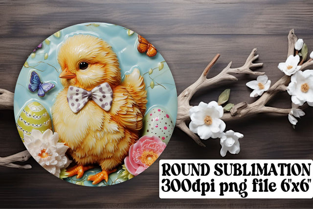 Vibrant Easter Trio Sublimation Collection - Circle, Keychain, Coaster Sublimation afrosvg 