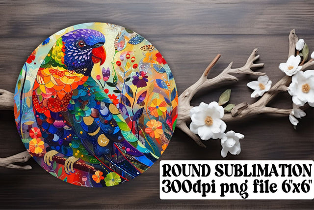 Vibrant Feathered Friends Sublimation Bundle Sublimation afrosvg 