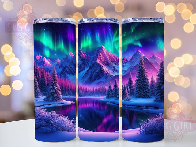 Vibrant Festive Christmas Tree Tumbler, Festive Lights Wrap, Vibrant Holiday Sublimation, Bright Christmas Cup, 20Oz Skinny Tumbler Wrap, Colorful Tree Mug, Cheerful Holiday Design Sublimation SvggirlplusArt 