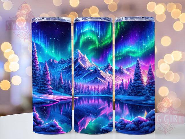 Vibrant Festive Christmas Tree Tumbler, Festive Lights Wrap, Vibrant Holiday Sublimation, Bright Christmas Cup, 20Oz Skinny Tumbler Wrap, Colorful Tree Mug, Cheerful Holiday Design Sublimation SvggirlplusArt 
