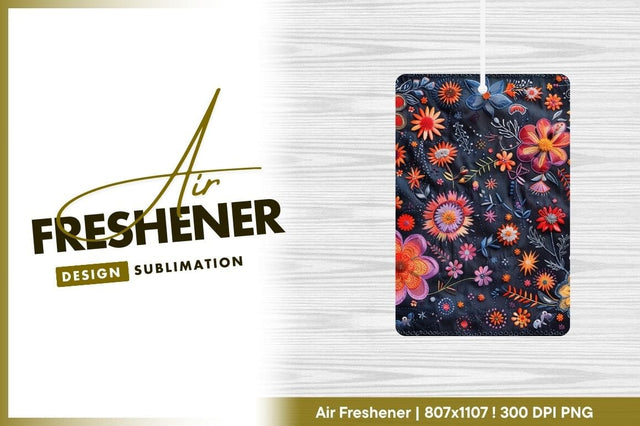 Vibrant floral embroidery pattern textile background Sublimation Regulrcrative 
