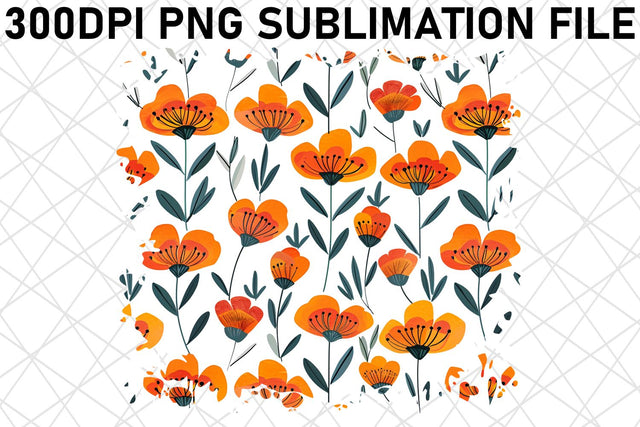 Vibrant Floral Pattern Sublimation, Blossom Burst PNG Design, Colorful Petals, Garden Vibes Sublimation afrosvg 