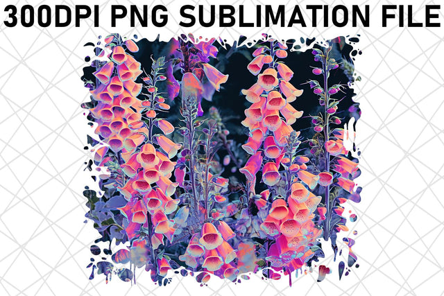 Vibrant Flower Art for Sublimation Sublimation afrosvg 